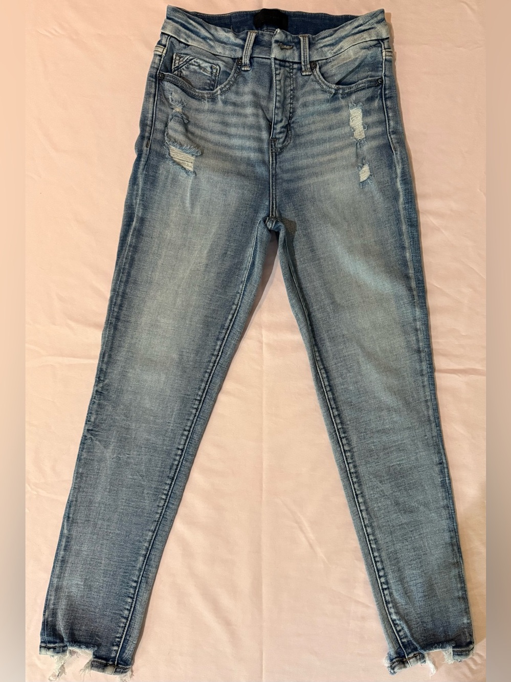 Buckle Black Light Blue Distressed Women's Jeans